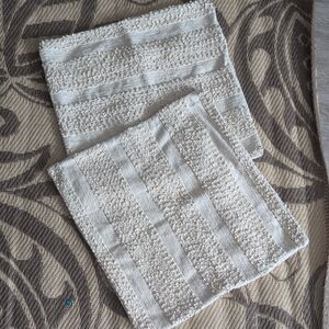 Textured Off White Pillow Covers